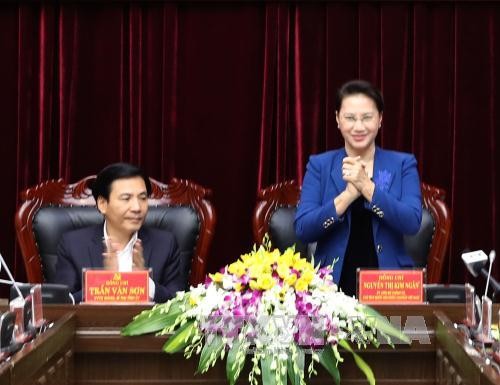 Нгуен Тхи Ким Нган провела рабочую встречу с руководством провинции Диенбиен - ảnh 1
